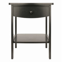 Load image into Gallery viewer, Winsome Wood Claire Curved Accent Table, Nightstand in Black