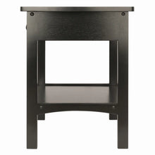 Load image into Gallery viewer, Winsome Wood Claire Curved Accent Table, Nightstand in Black