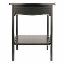 Load image into Gallery viewer, Winsome Wood Claire Curved Accent Table, Nightstand in Black