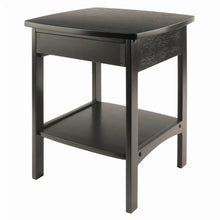 Load image into Gallery viewer, Winsome Wood Claire Curved Accent Table, Nightstand in Black