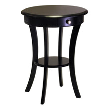 Load image into Gallery viewer, Winsome Wood Sasha Round Accent Table in Black