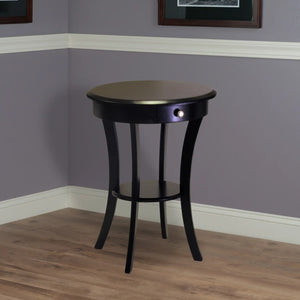 Winsome Wood Sasha Round Accent Table in Black