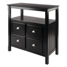 Load image into Gallery viewer, Winsome Wood Timber Buffet Cabinet in Black