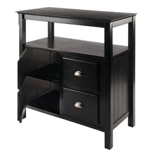 Load image into Gallery viewer, Winsome Wood Timber Buffet Cabinet in Black