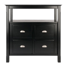 Load image into Gallery viewer, Winsome Wood Timber Buffet Cabinet in Black