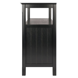 Winsome Wood Timber Buffet Cabinet in Black