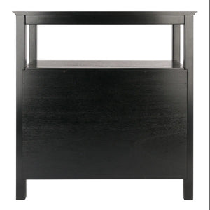 Winsome Wood Timber Buffet Cabinet in Black