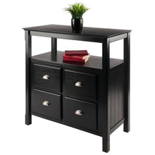 Load image into Gallery viewer, Winsome Wood Timber Buffet Cabinet in Black