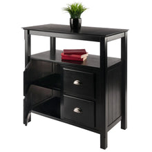 Load image into Gallery viewer, Winsome Wood Timber Buffet Cabinet in Black