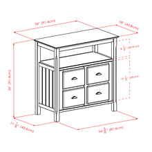 Load image into Gallery viewer, Winsome Wood Timber Buffet Cabinet in Black