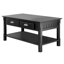 Load image into Gallery viewer, Winsome Wood Timber Coffee Table in Black