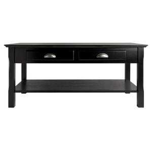 Winsome Wood Timber Coffee Table in Black