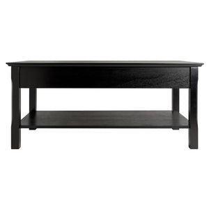 Winsome Wood Timber Coffee Table in Black