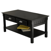 Load image into Gallery viewer, Winsome Wood Timber Coffee Table in Black