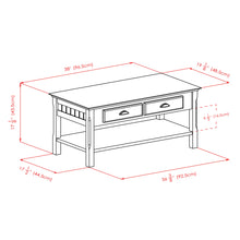 Load image into Gallery viewer, Winsome Wood Timber Coffee Table in Black