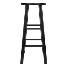 Load image into Gallery viewer, Winsome Wood Element 2-Pc Bar Stool Set in Black