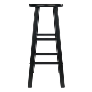 Winsome Wood Element 2-Pc Bar Stool Set in Black