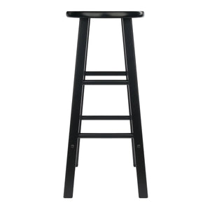 Winsome Wood Element 2-Pc Bar Stool Set in Black