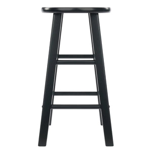 Winsome Wood Element 2-Pc Counter Stool Set in Black