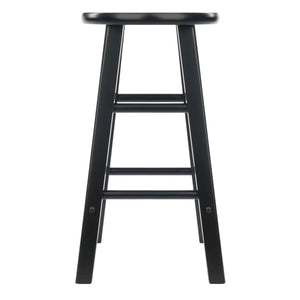 Winsome Wood Element 2-Pc Counter Stool Set in Black