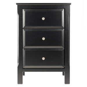 Winsome Wood Timmy Accent Table, Nightstand in Black