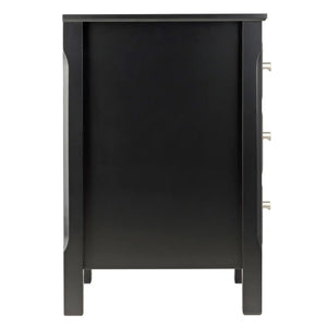 Winsome Wood Timmy Accent Table, Nightstand in Black