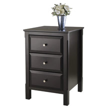 Load image into Gallery viewer, Winsome Wood Timmy Accent Table, Nightstand in Black