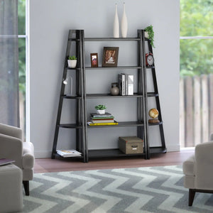 Winsome Wood Adam 3-Pc Shelving Set in Black
