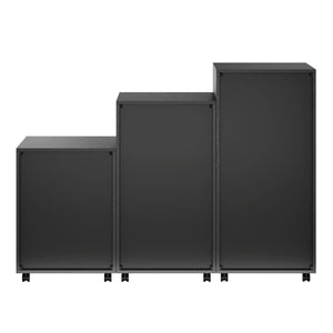 Winsome Wood Halifax 3-Pc Multi-Drawer Storage Cabinet Set in Black