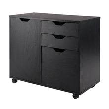 Load image into Gallery viewer, Winsome Wood Halifax Wide Storage Cabinet, 2-Drawer, Filing Cabinet in Black