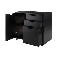 Load image into Gallery viewer, Winsome Wood Halifax Wide Storage Cabinet, 2-Drawer, Filing Cabinet in Black