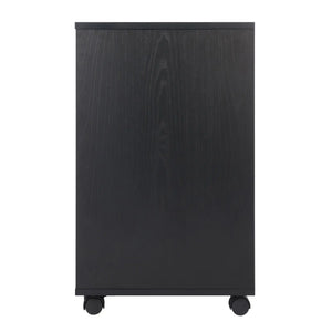 Winsome Wood Halifax Wide Storage Cabinet, 2-Drawer, Filing Cabinet in Black