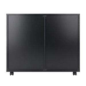 Winsome Wood Halifax Wide Storage Cabinet, 2-Drawer, Filing Cabinet in Black