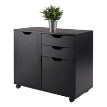 Load image into Gallery viewer, Winsome Wood Halifax Wide Storage Cabinet, 2-Drawer, Filing Cabinet in Black