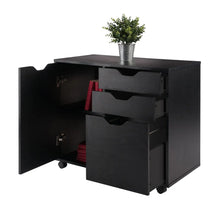 Load image into Gallery viewer, Winsome Wood Halifax Wide Storage Cabinet, 2-Drawer, Filing Cabinet in Black