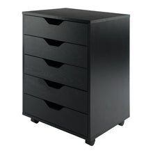 Load image into Gallery viewer, Winsome Wood Halifax 5-Drawer Cabinet in Black