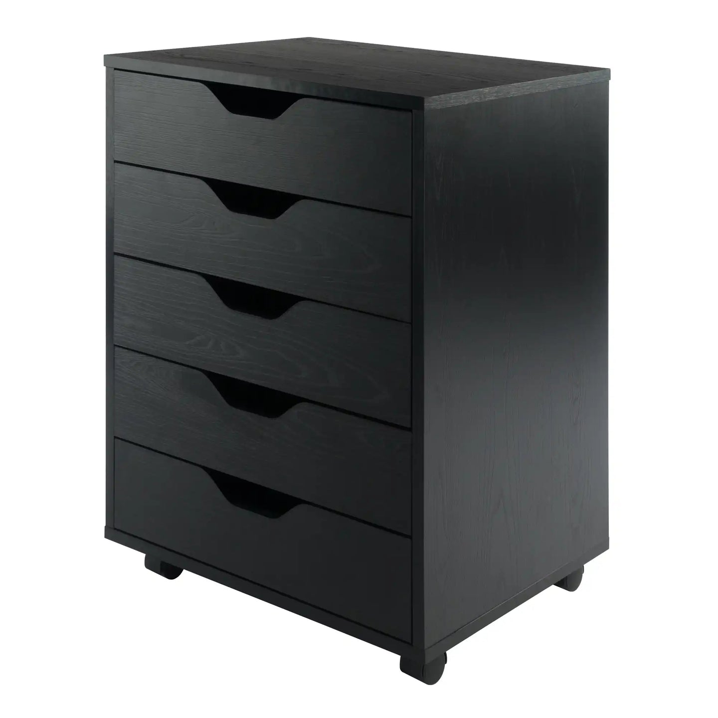 Winsome Wood Halifax 5-Drawer Cabinet in Black