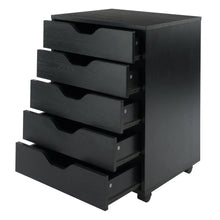 Load image into Gallery viewer, Winsome Wood Halifax 5-Drawer Cabinet in Black