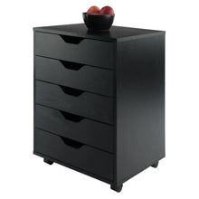 Load image into Gallery viewer, Winsome Wood Halifax 5-Drawer Cabinet in Black