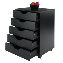 Load image into Gallery viewer, Winsome Wood Halifax 5-Drawer Cabinet in Black