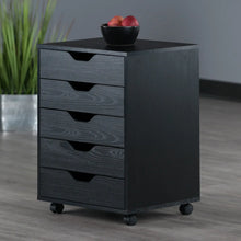 Load image into Gallery viewer, Winsome Wood Halifax 5-Drawer Cabinet in Black