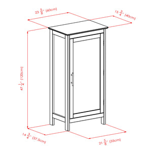 Winsome Wood Wood Poppy Display Cabinet, Glass Door in Black