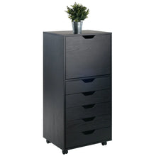 Load image into Gallery viewer, Winsome Wood Halifax Tall Storage Cabinet, 5-Drawer in Black