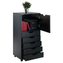 Load image into Gallery viewer, Winsome Wood Halifax Tall Storage Cabinet, 5-Drawer in Black