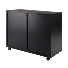 Load image into Gallery viewer, Winsome Wood Halifax Wide 2-Door Storage Cabinet, 4-Drawer in Black