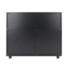 Load image into Gallery viewer, Winsome Wood Halifax Wide Storage Cabinet, 3-Small &amp; 2-Wide Drawers in Black