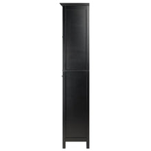 Load image into Gallery viewer, Winsome Wood Burgundy Wine Display Tower in Black 