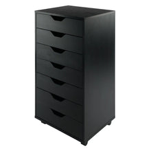 Load image into Gallery viewer, Winsome Wood Halifax 7-Drawer Cabinet in Black