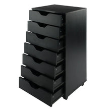 Load image into Gallery viewer, Winsome Wood Halifax 7-Drawer Cabinet in Black