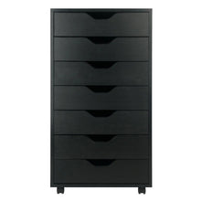 Load image into Gallery viewer, Winsome Wood Halifax 7-Drawer Cabinet in Black